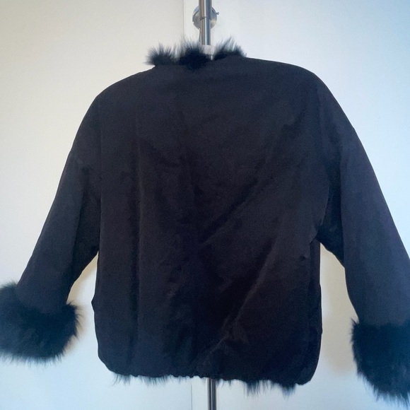 Adrienne Landau faux fur bomber jacket - Picture 2 of 6